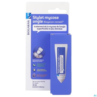 Biogaran Conseil Stylet Mycose Ongles Solution Pour Application Locale Stylet 10ml