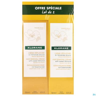 KLORANE CR DEPIL JAMBE 150MLX2