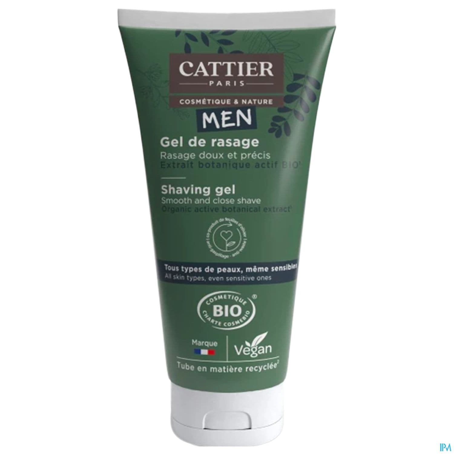 Cattier Men Gel De Rasage Bio 150ml