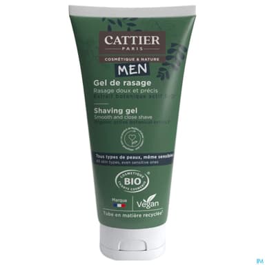 Cattier Men Gel De Rasage Bio 150ml