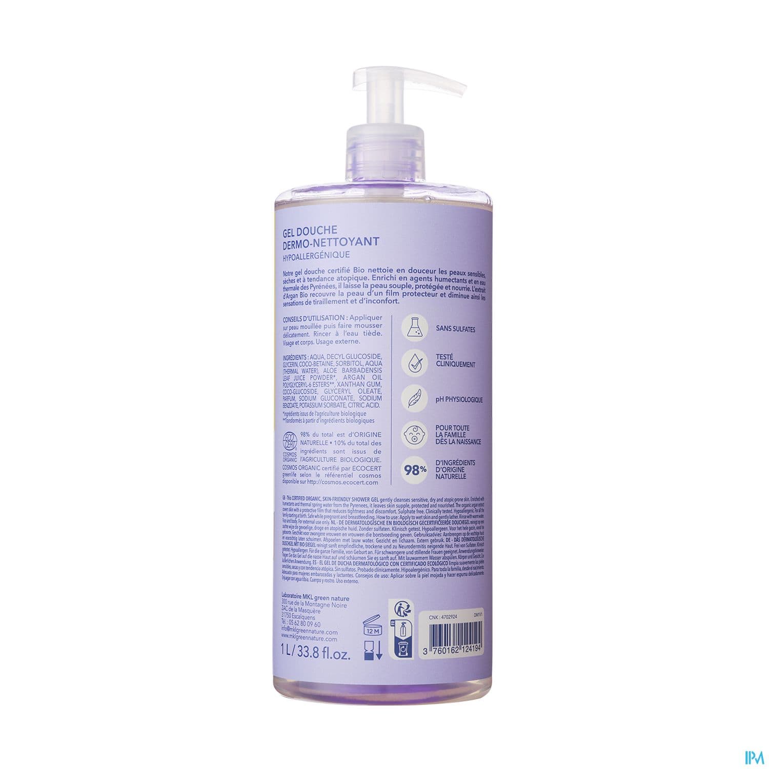 MKL AQUA GEL DERMO NET 1L