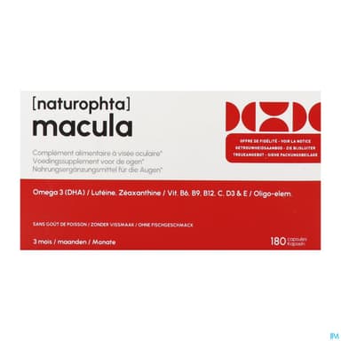 NATUROPHTA MACULA CAPSULE 180