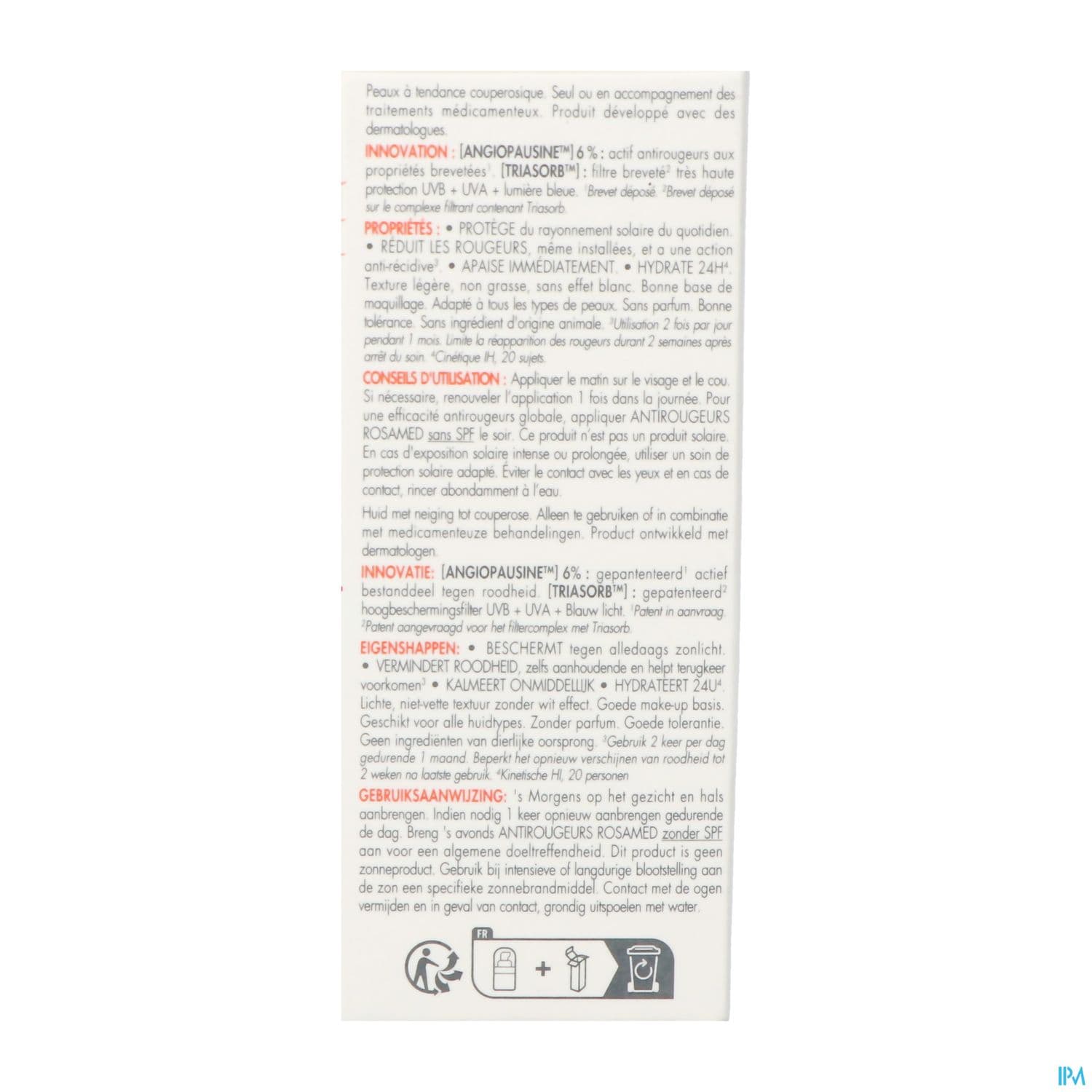 AVENE A/ROUGEUR ROSAMED SPF50 30ML