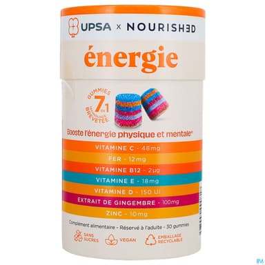 UPSA NOURISH ENERGIE 7EN1 GUMMIE30