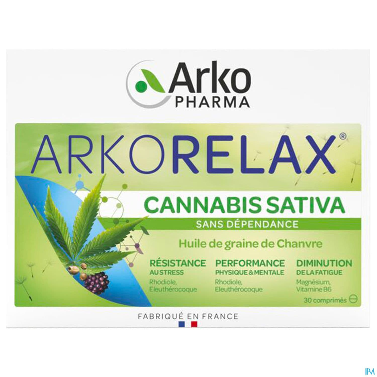 Arkopharma Arkorelax Cannabis Sativa Comprime 30