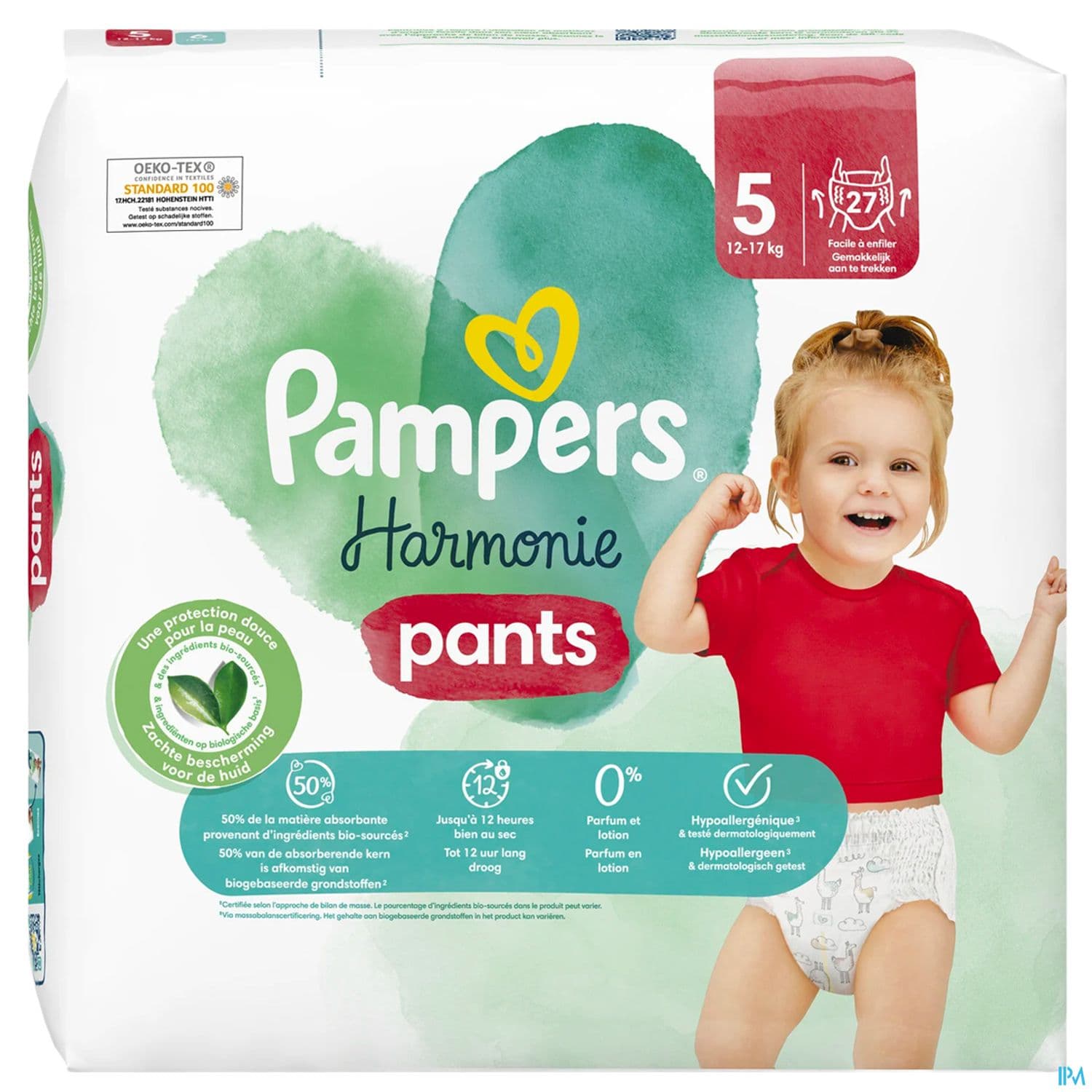 Pampers Harmonie Pants Culotte T5 12/17kg 27