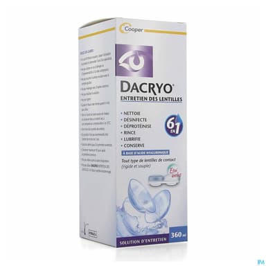 Cooper Dacryolens Entretien Lentilles 360ml