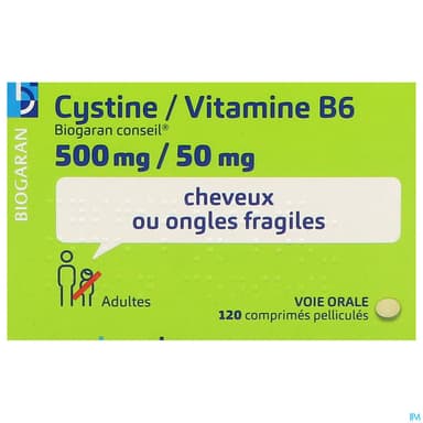 CYSTINE B6 500/50MG BIOG C CPR 120
