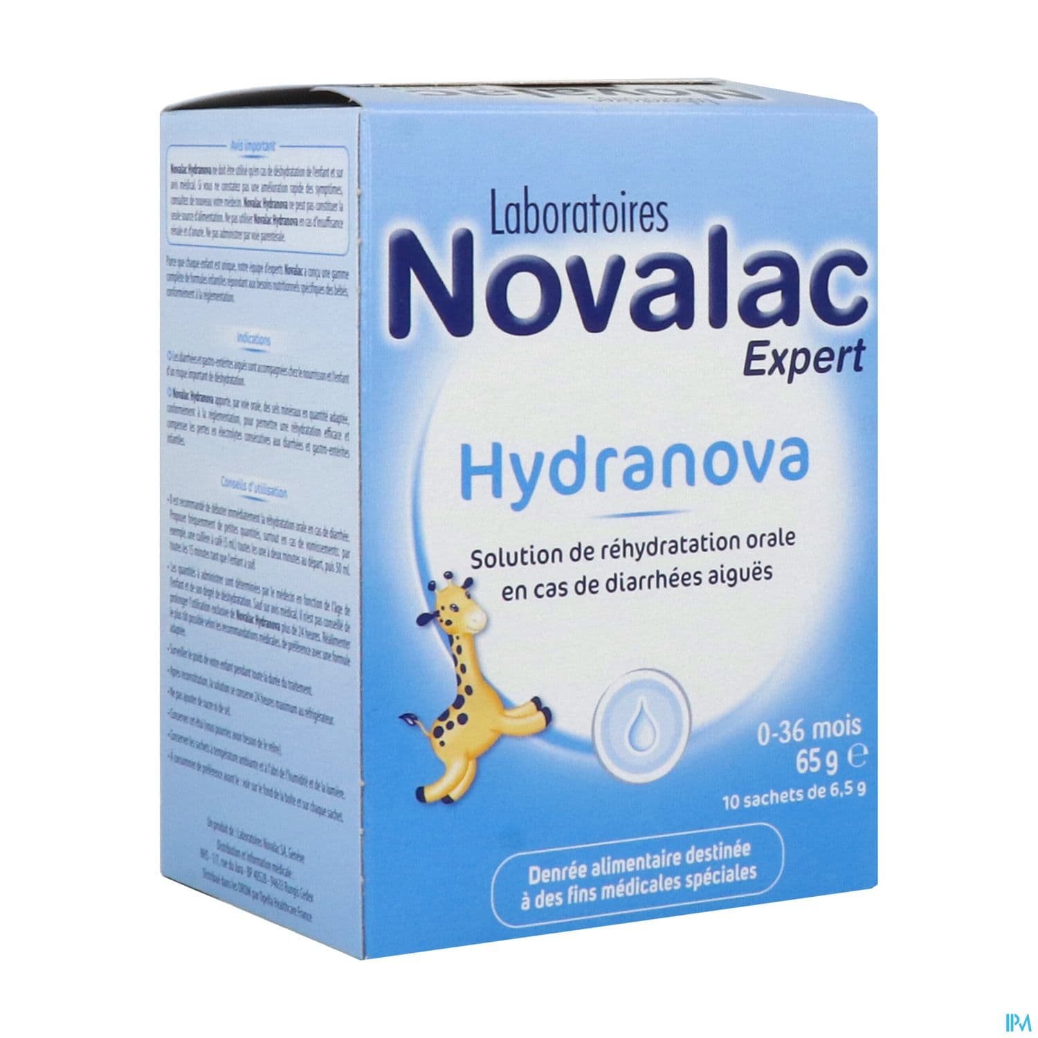 Novalac soluté de réhydratation orale hydranova - 65g — Pharmacie Pharmavance Le Chesnay