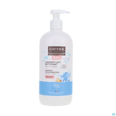 Cattier Bebe Liniment Lait Nettoyant Pour Le Change Bio 500ml