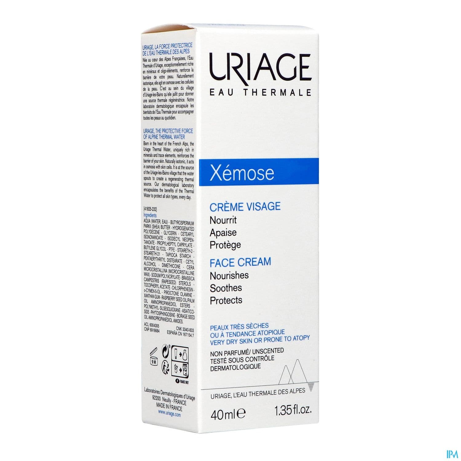 URIAGE XEMOSE CR VISAGE 40ML