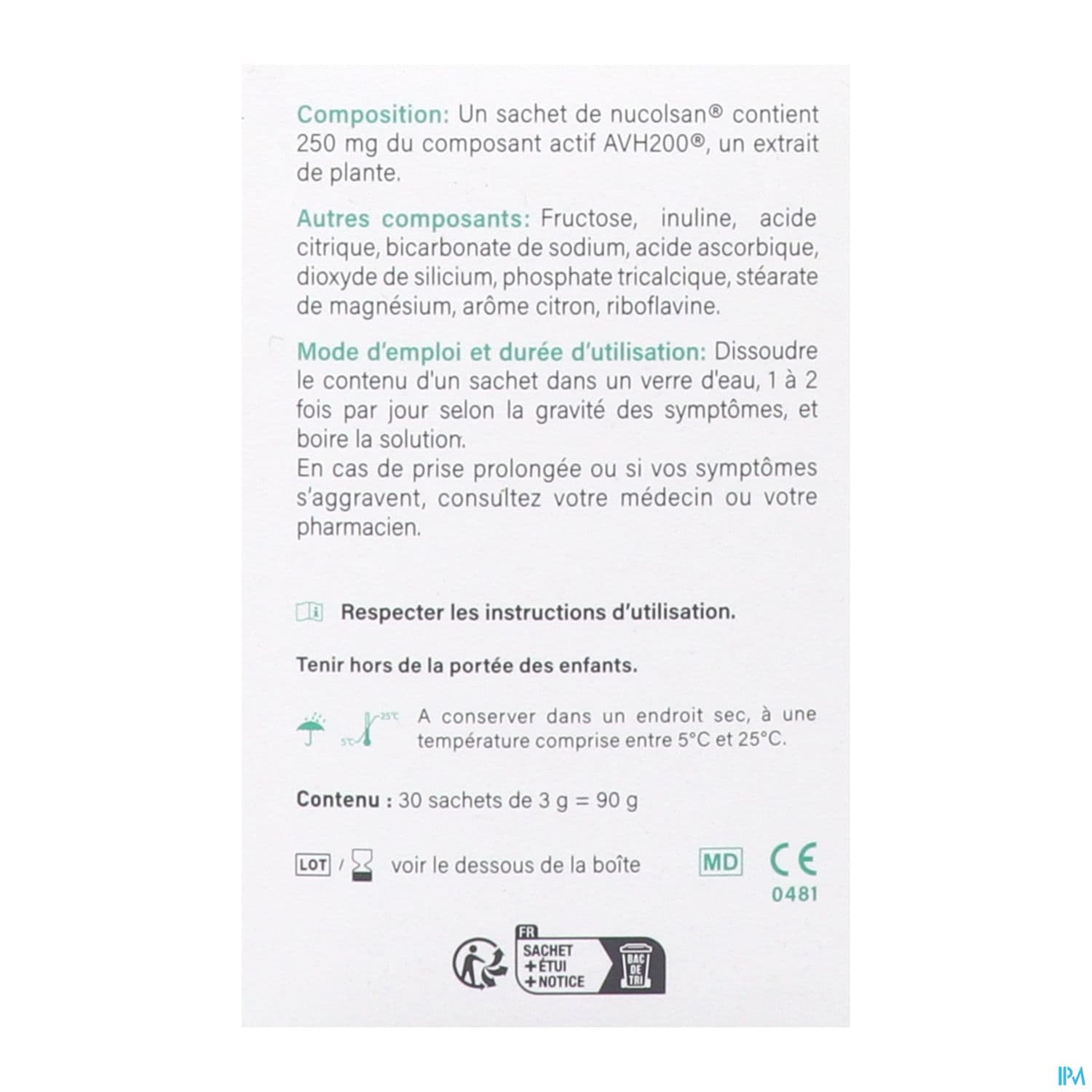 Nucolsan Biogaran Poudre Pour Solution Buvable Sachet 3g 30