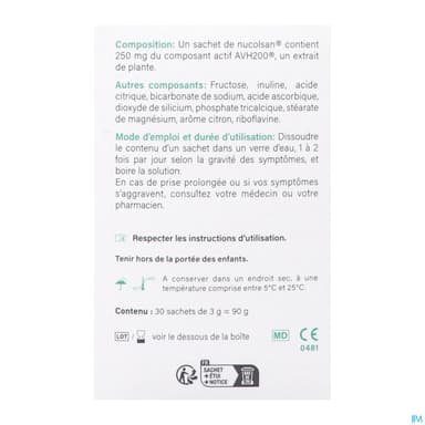 Nucolsan Biogaran Poudre Pour Solution Buvable Sachet 3g 30