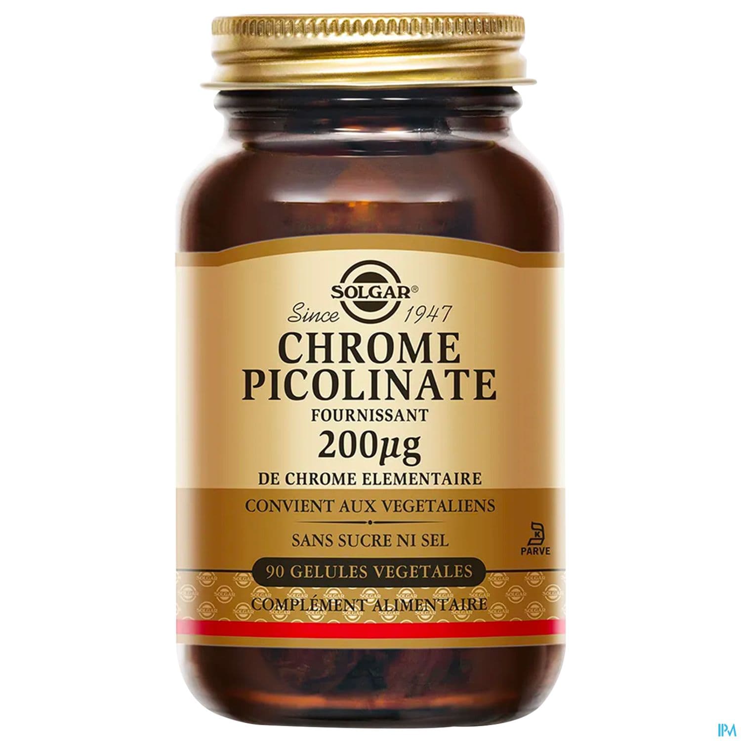 Solgar Chrome Picolinate 200mcg Gelule Vegetale 90