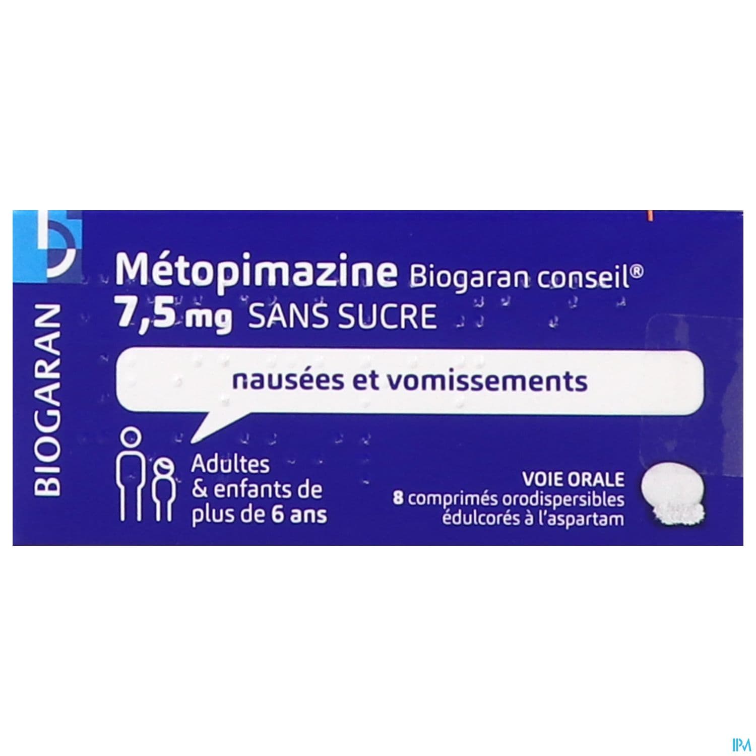 METOPIMAZINE 7,5MG BGR CS CP ORO 8