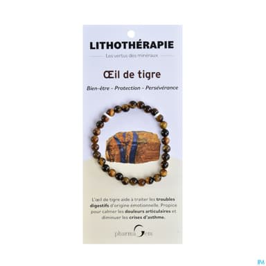 Pharmagem Bracelet Lithotherapie Oeil Du Tigre 4mm