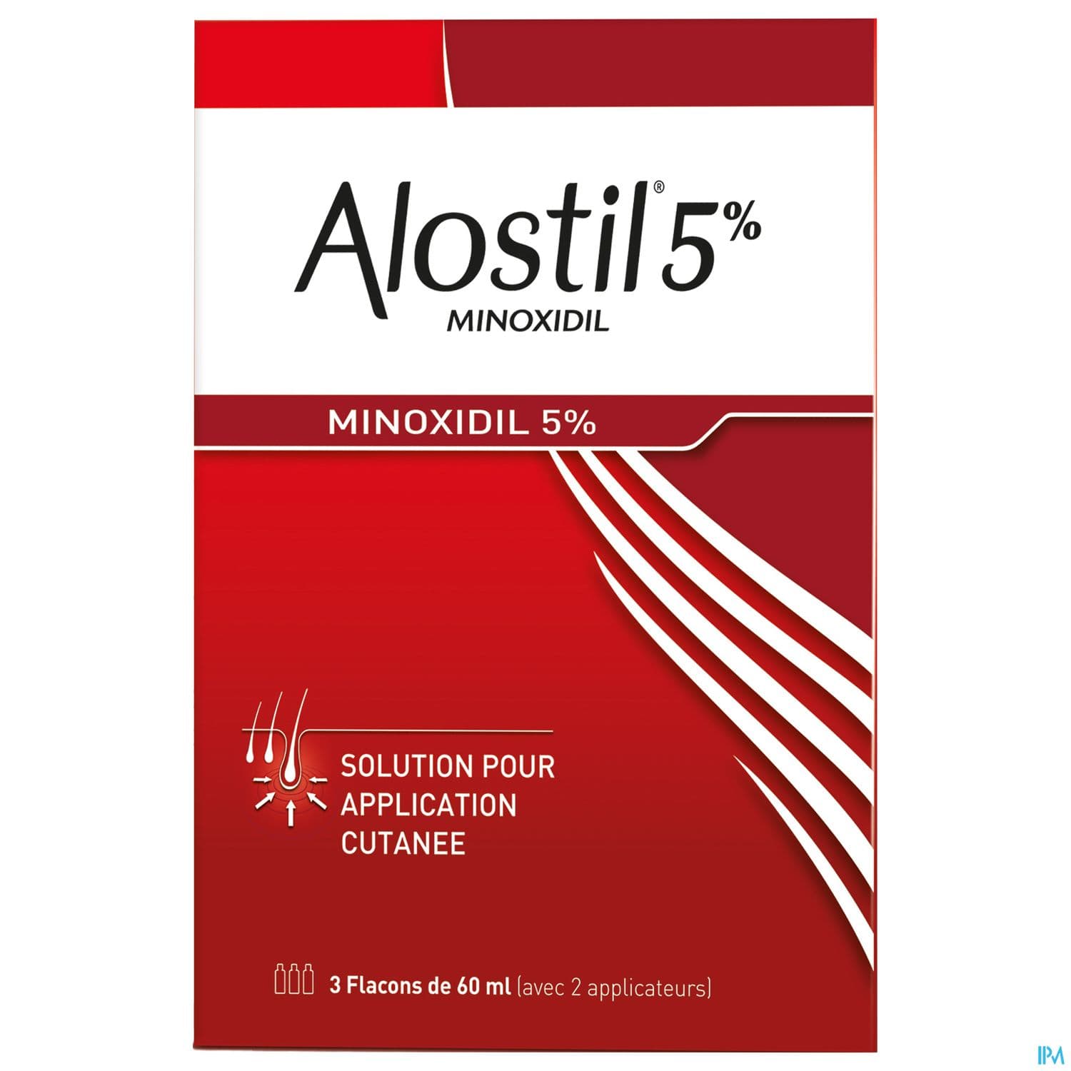 Alostil 5% Solution Pour Application Cutanee 60ml X3