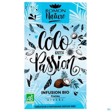 Romon Nature Tisane Plaisir Coco Passion Bio Infusette 1g8 16