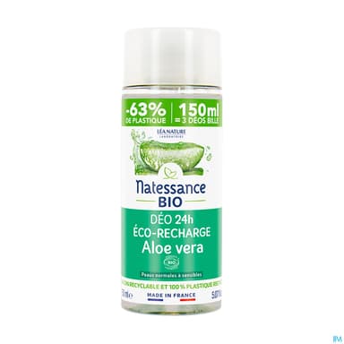 Natessance Bio Recharge Deodorant Aloe Vera Bio 150ml