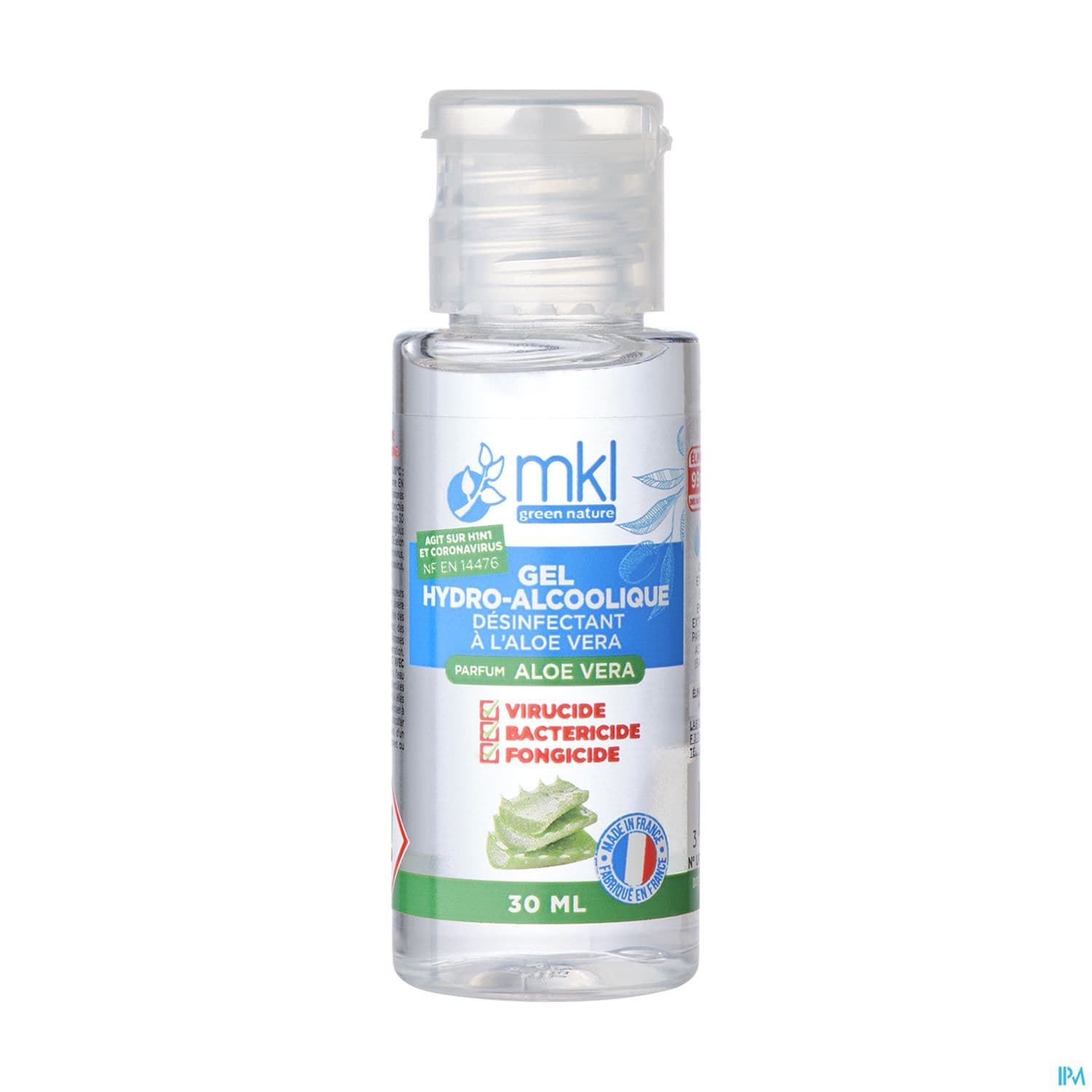 MKL GEL HYDROALCOOLIQ ALOE V 30ML
