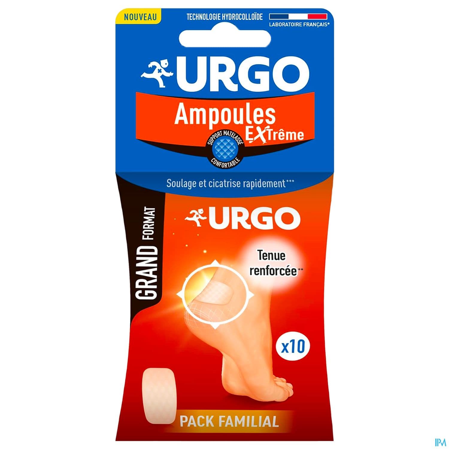 Urgo Ampoules Extreme Pansement Hydrocolloide Grand Format X10
