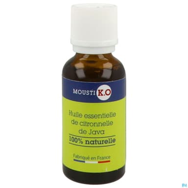 Marque Verte Moustiko Huile Essentielle De Citronnelle Flacon Compte Goutte 30ml