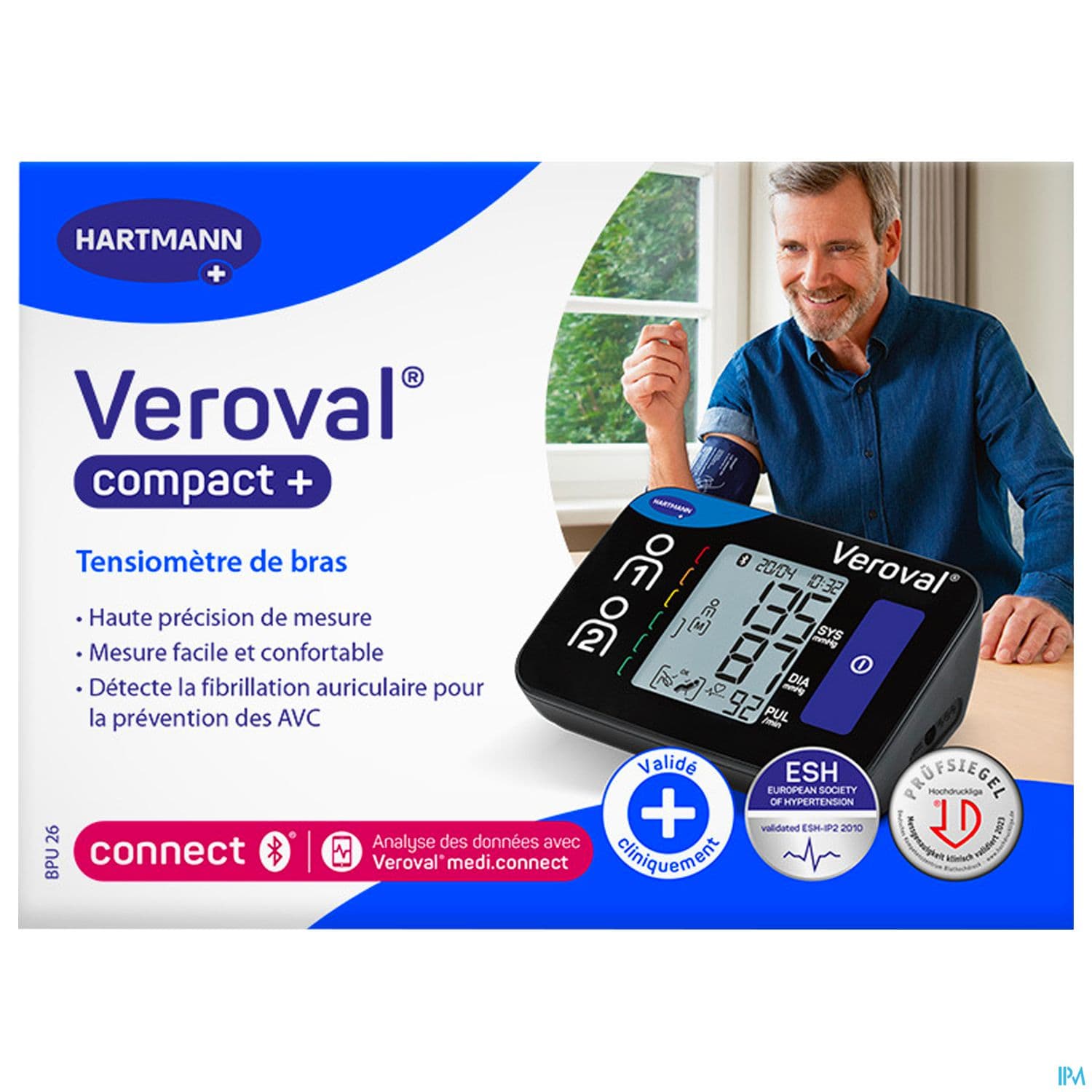 Hartmann Veroval Tensiometre Compact+ Bras Bpu26