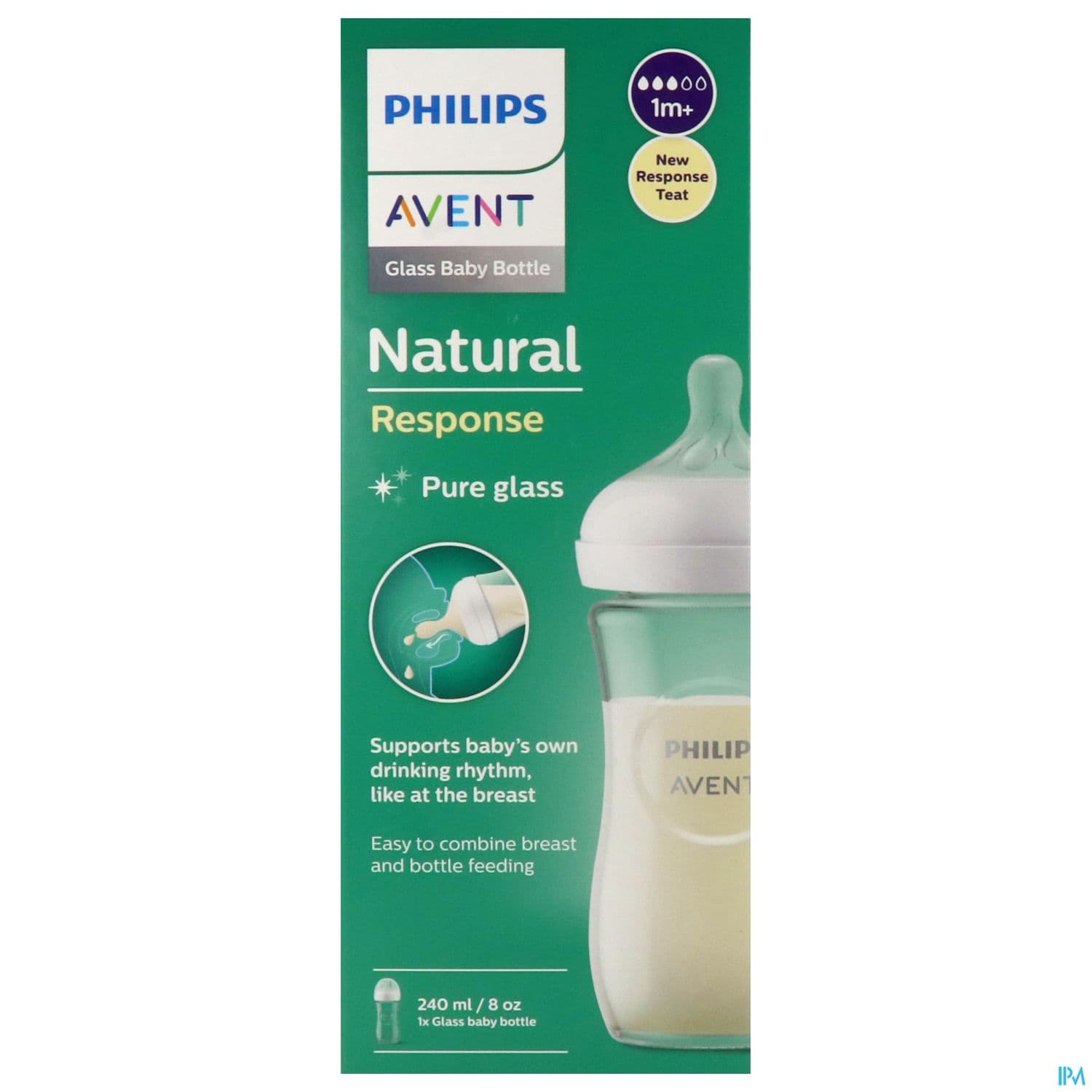 BIB AVENT NAT RESPONSE VERRE 240ML