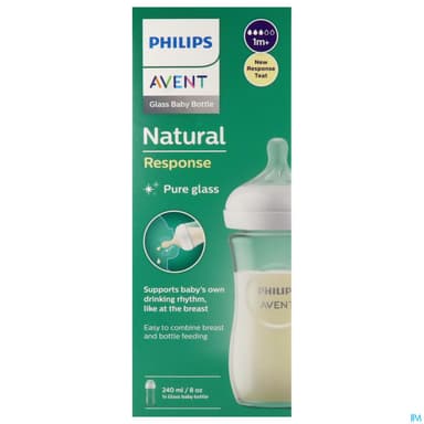 BIB AVENT NAT RESPONSE VERRE 240ML