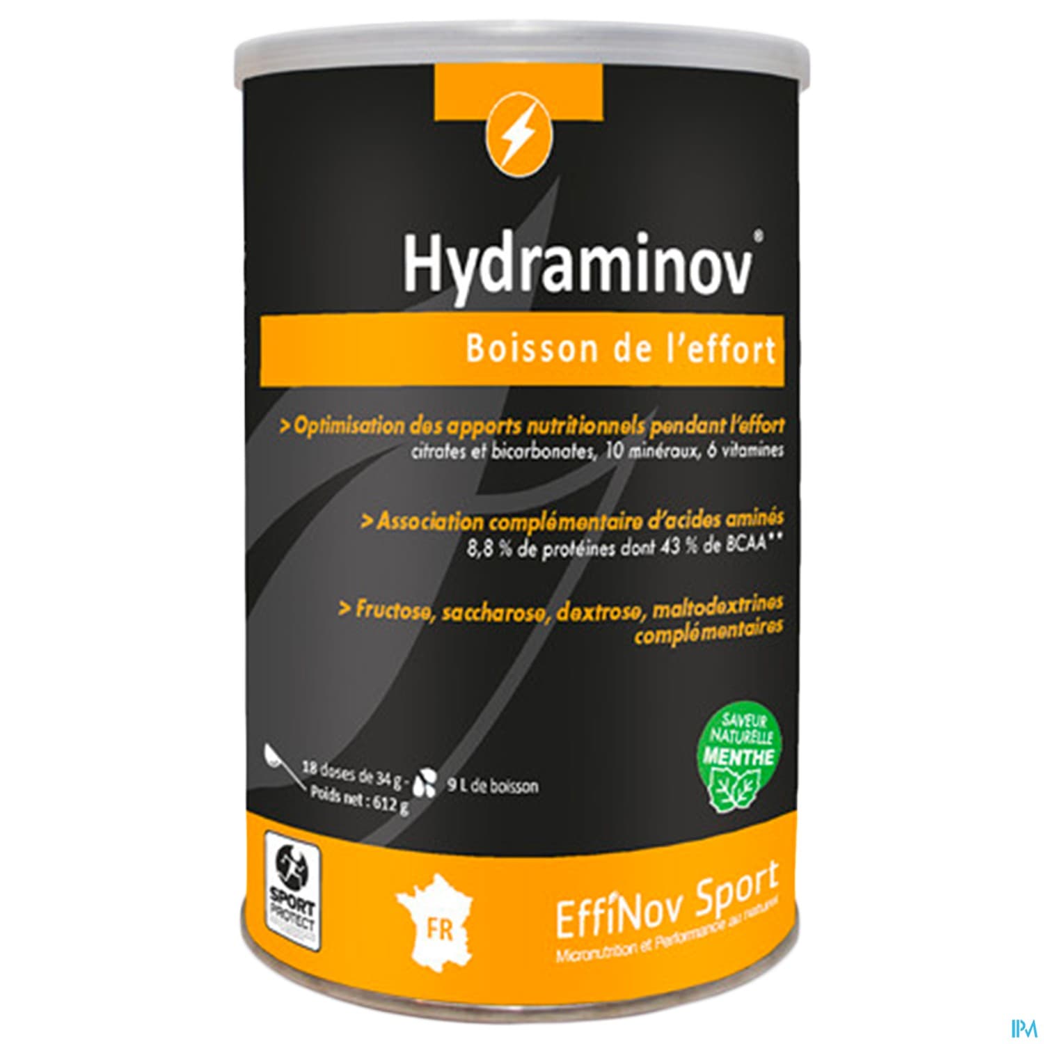 Effinov Hydraminov Boisson Effort Menthe Pot 18 Doses