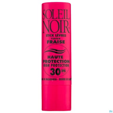 Soleil Noir Stick Levres Fraise Ip 30 4g