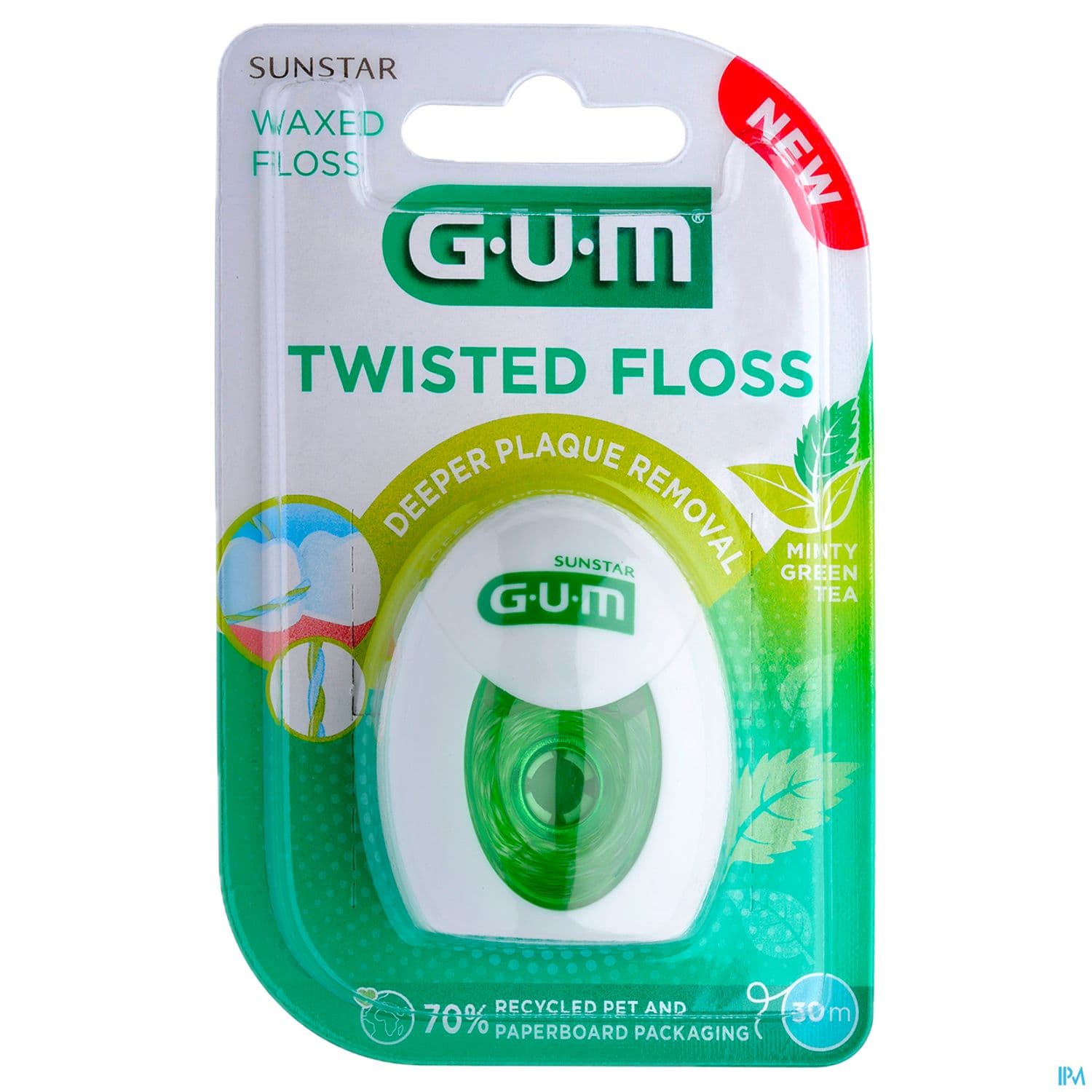 Gum Twisted Floss Fil Dentaire 30m