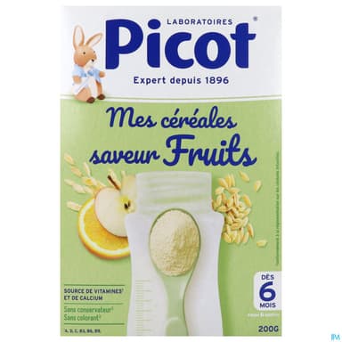 PICOT CEREALE FRUIT 6M 200G