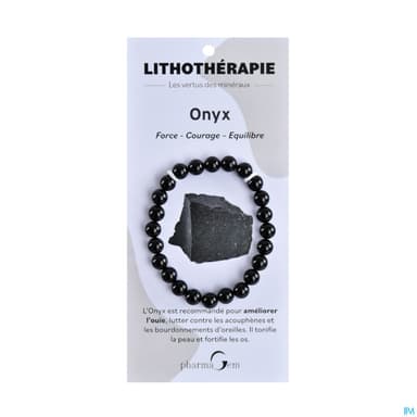 BRACEL LITHOTHERAP ONYX 8MM