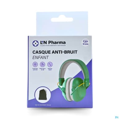 L2N CASQUE A/BRUIT ENF 5-16 VERT