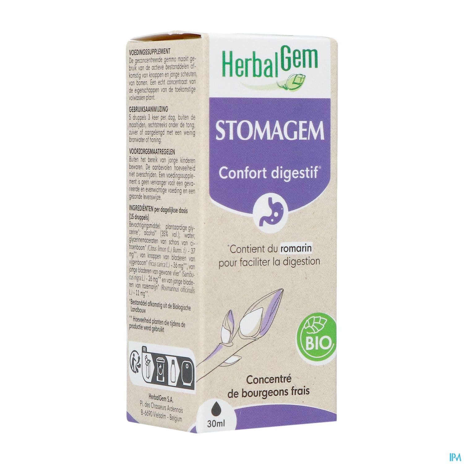 Herbalgem Stomagem Gc23 Confort Digestif Bio 30ml — Pharmacie Anthéa - Totum Antibes