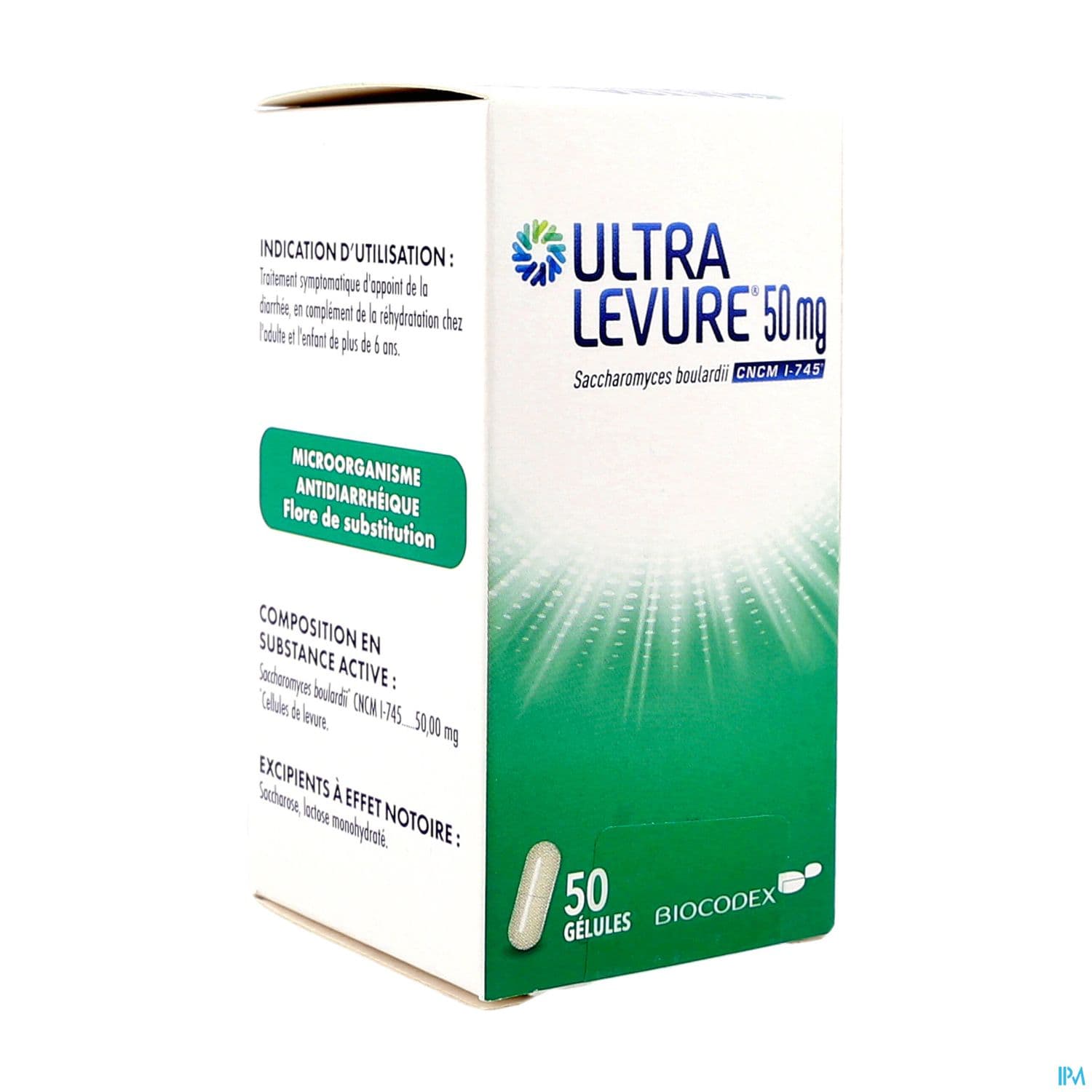 ULTRA LEVURE 50MG GELULE 50