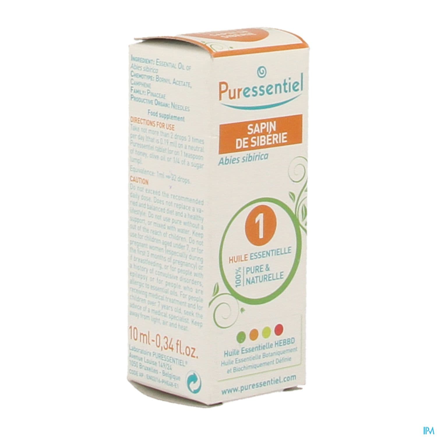 Puressentiel Huile Essentielle Sapin Siberie 10ml