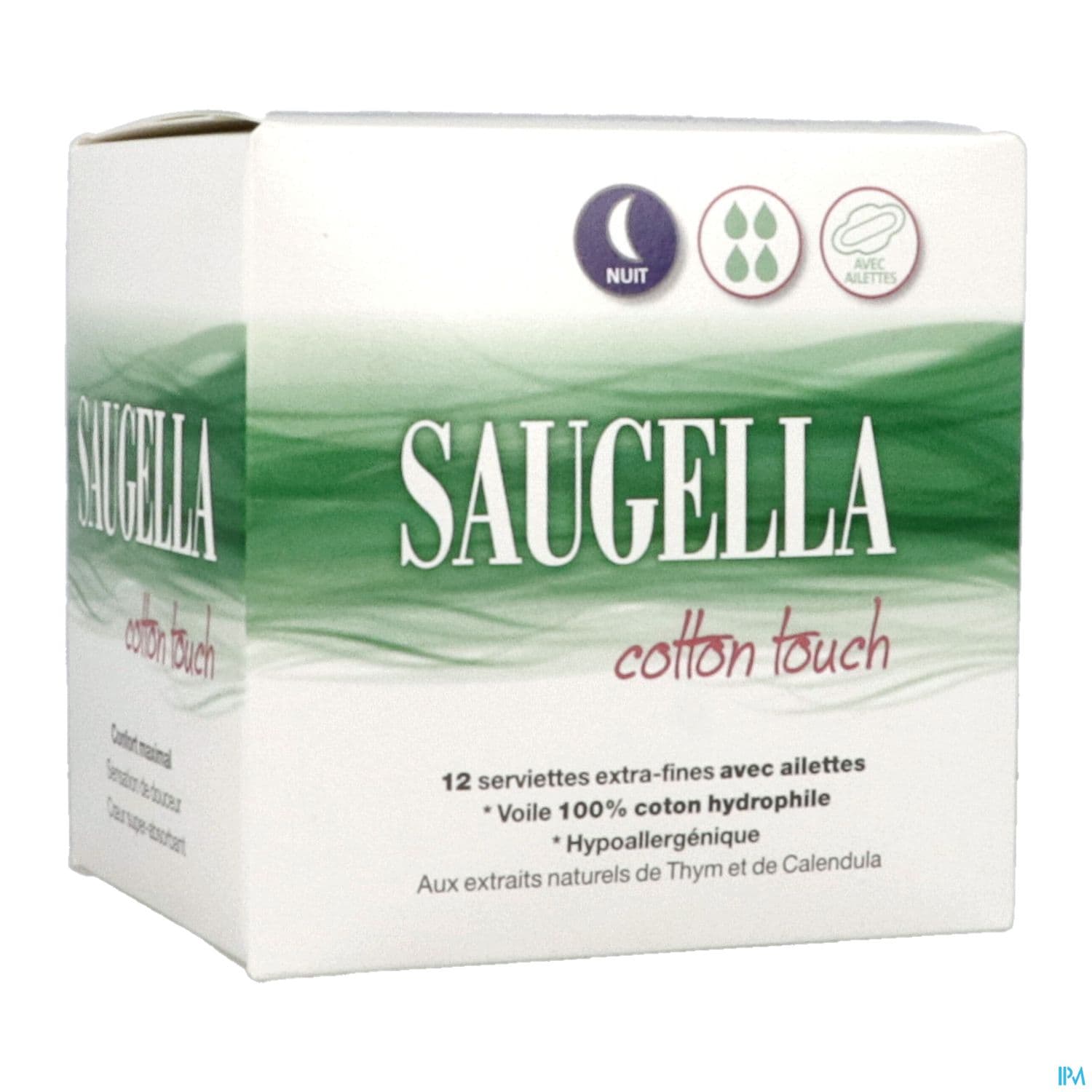 Saugella Cotton Touch Serviette Nuit 12