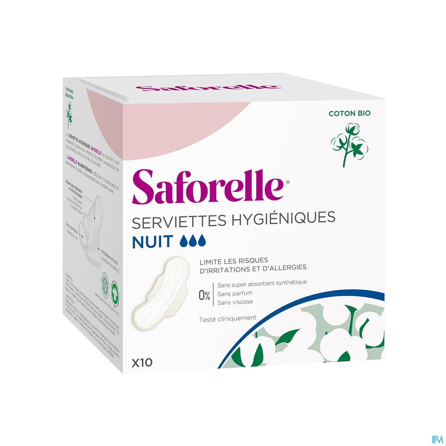 Saforelle Serviettes Hygieniques Nuit 10