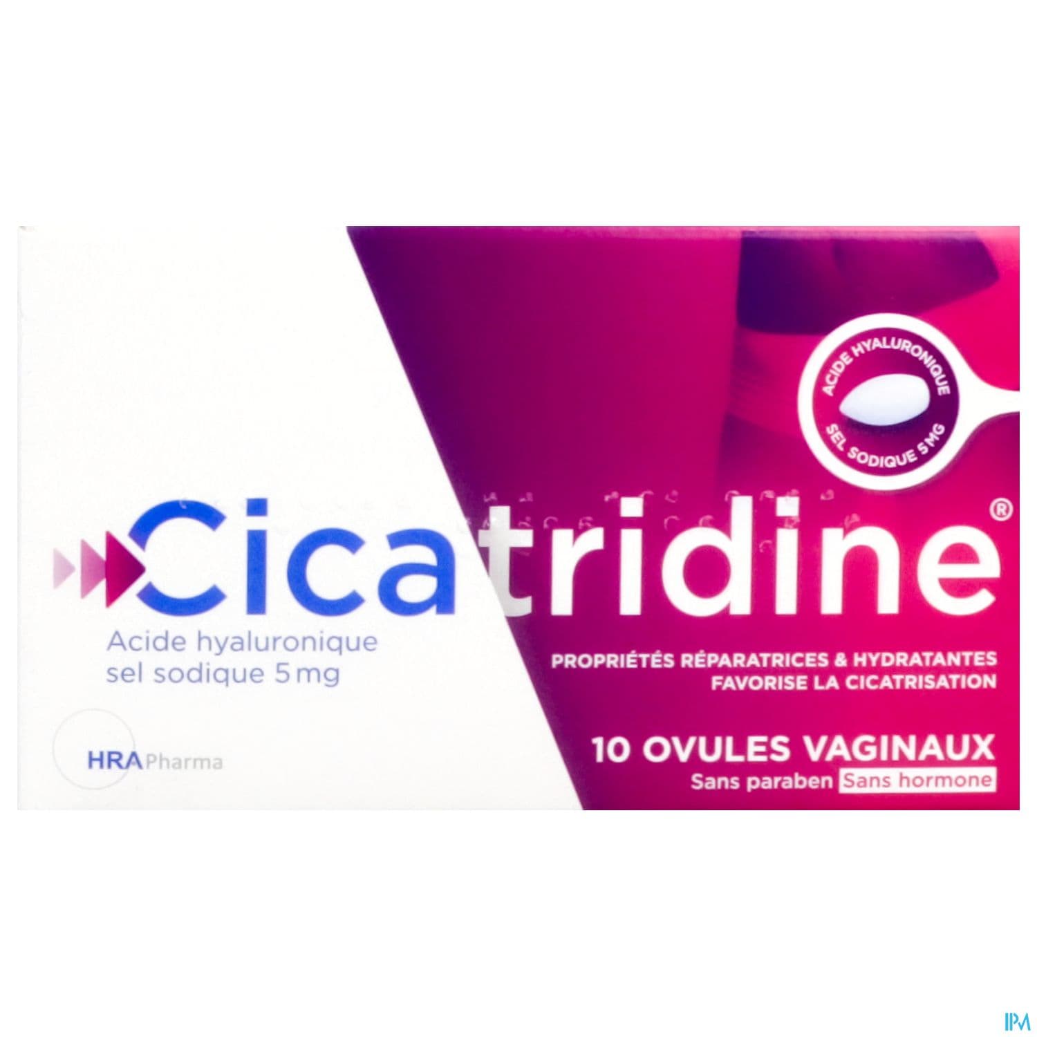 CICATRIDINE OVULE VAGINAL 10