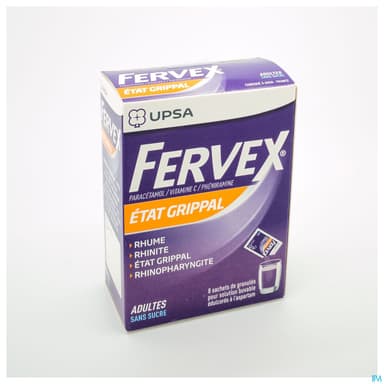 FERVEX ADULTES S/S SACHET 8