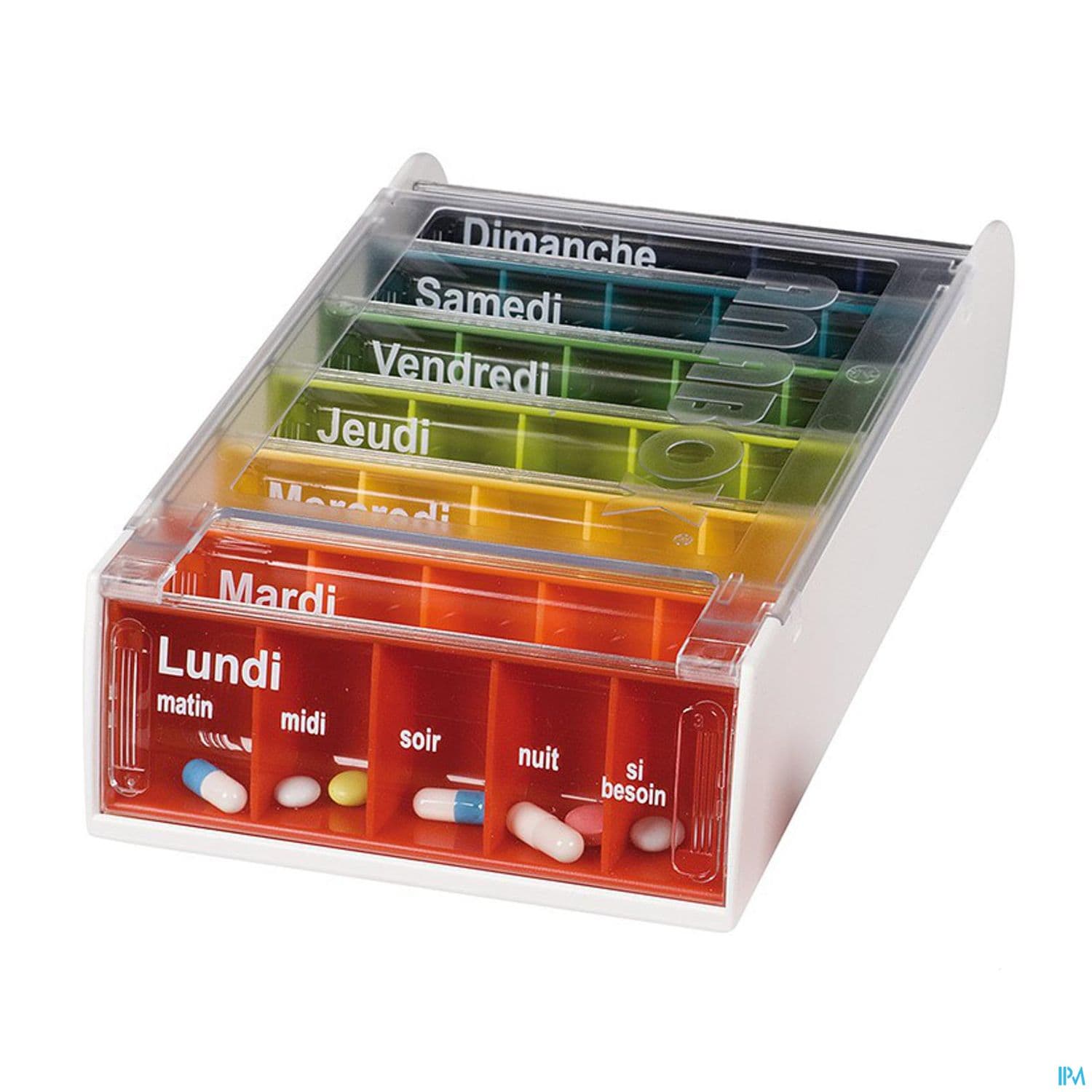 ANABOX PILULIER HEBDO ARC-EN-CIEL