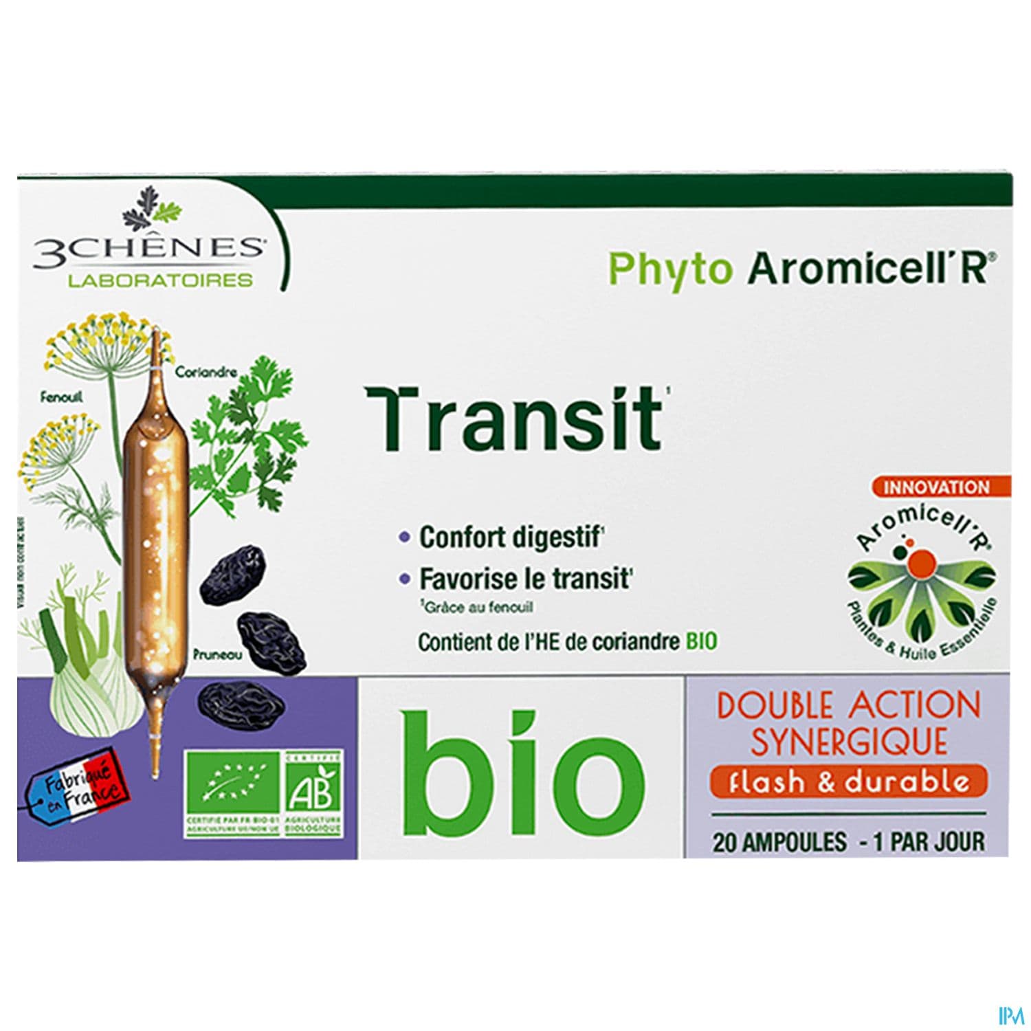 3 CHENES PHYTOAROMICEL TRANS AMP20