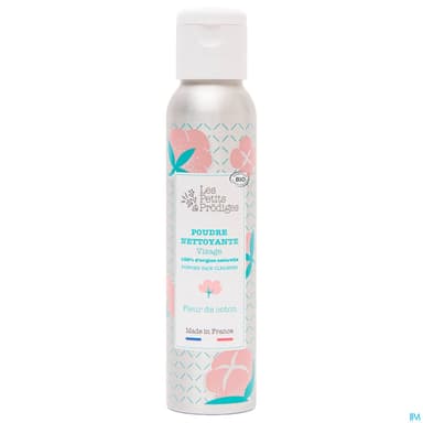 Les Petits Prodiges Poudre Nettoyante Visage Fleur De Coton Bio 25g