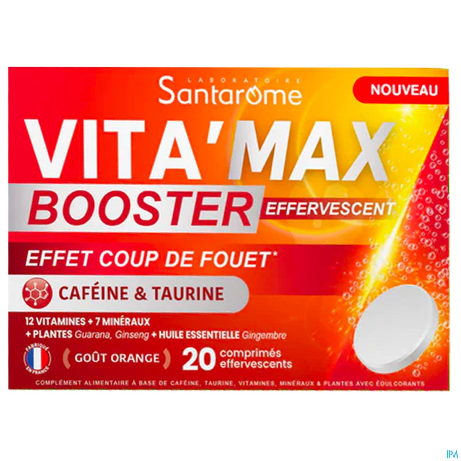 Santarome Vita'max Booster Effervescent Comprime Effervescent 20