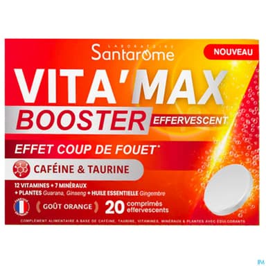 Santarome Vita'max Booster Effervescent Comprime Effervescent 20