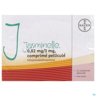 Jasminelle 0mg02/3mg Comprime 21 X3