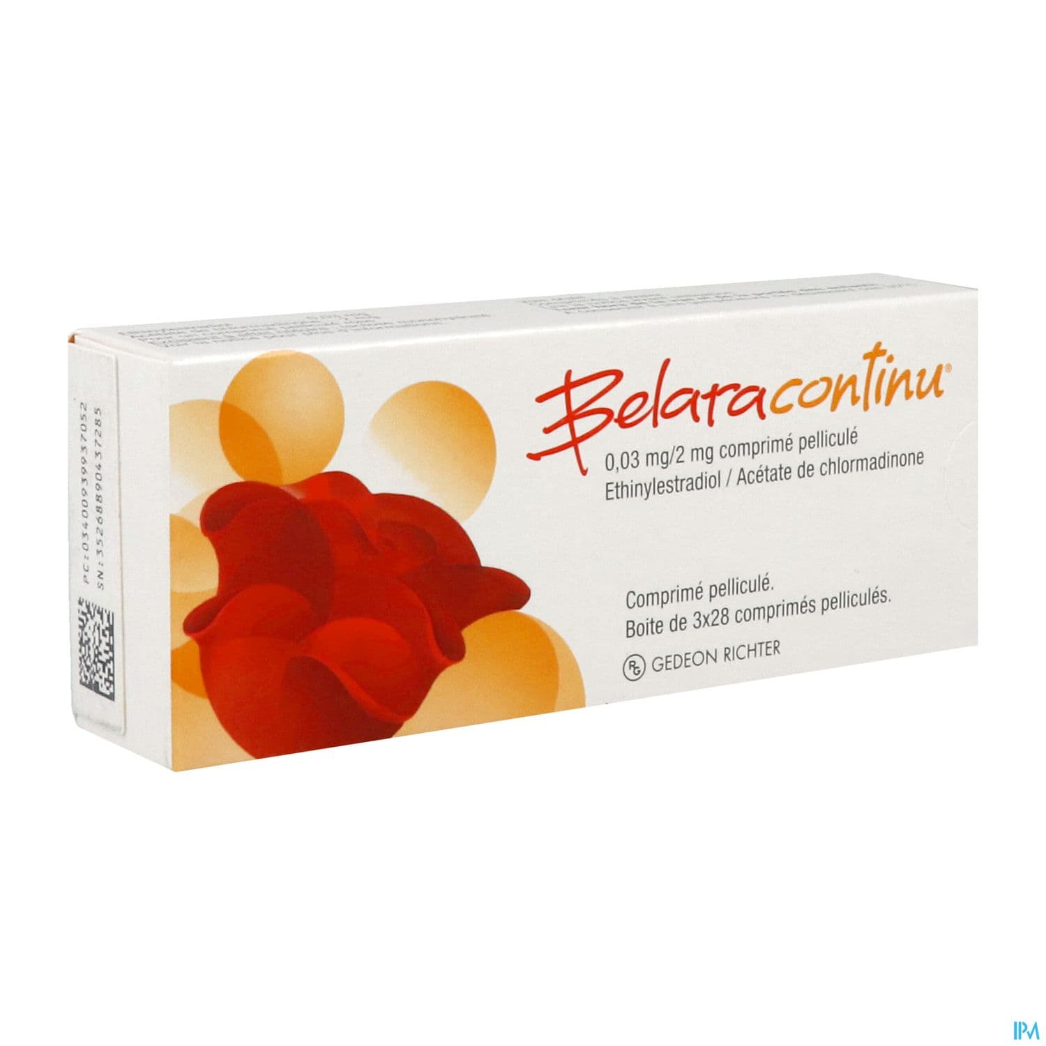 Belaracontinu 0mg03/2mg Comprime 28 X3