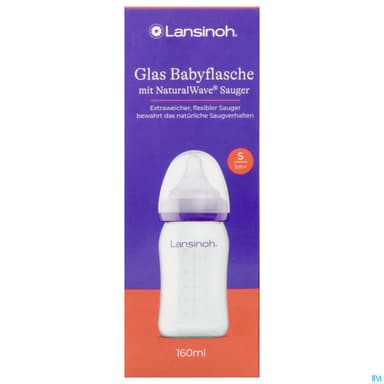 LANSINOH BIB VERRE NAT WAVE 160ML